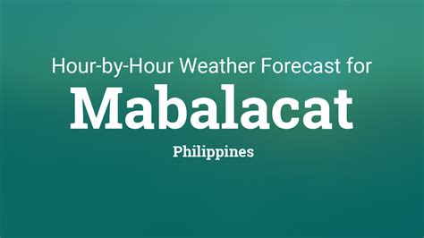 Hourly forecast for Mabalacat, Philippines.